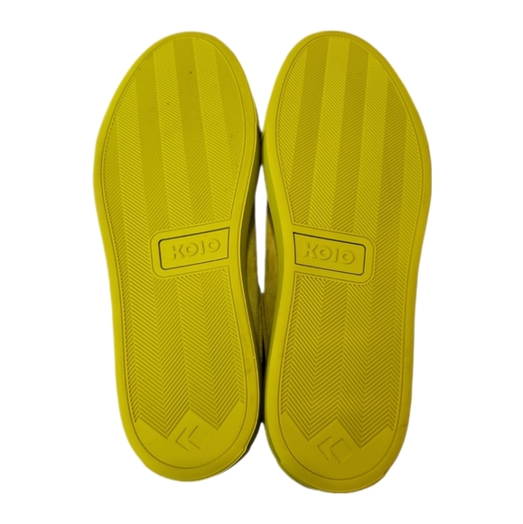 KOIO | Chartreuse Suede Low Top Sneakers in Size EU 44 / US 11.5 - Picture 7 of 7